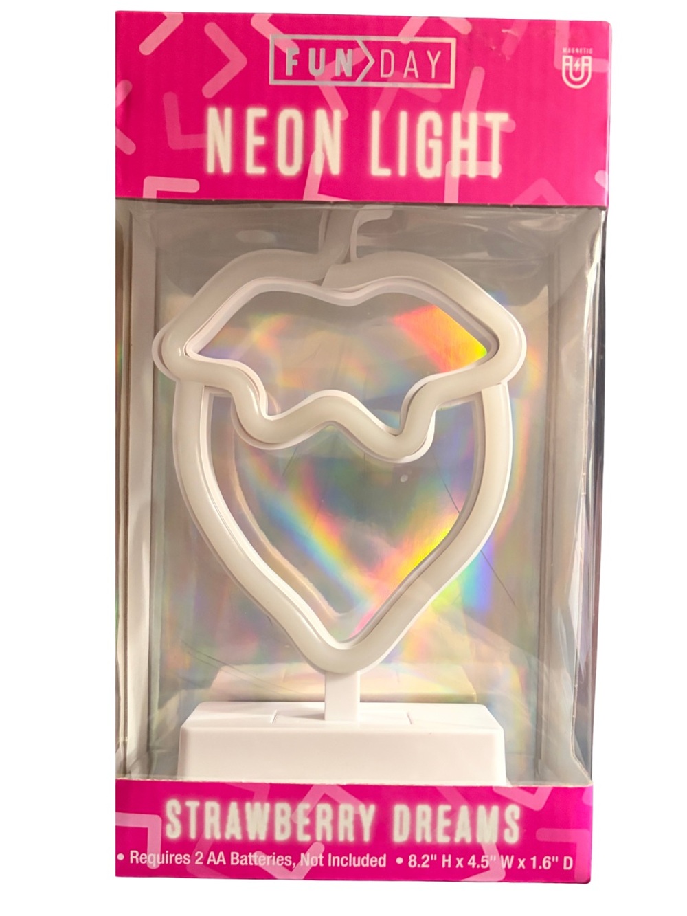 Strawberry Dreams Neon Light - White